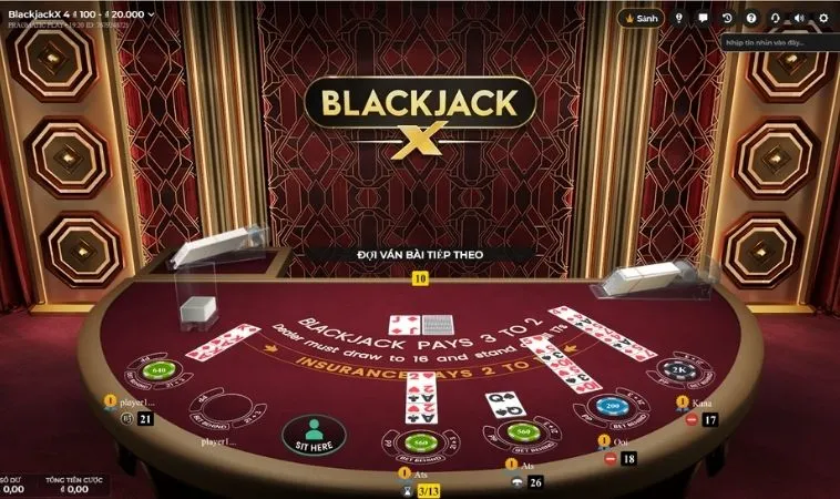 Trò Chơi Blackjack Tại Jun88: Hướng Dẫn Chi Tiết Và Cách Chơi Hiệu Quả 2 Giao diện chơi Blackjack tại Jun88